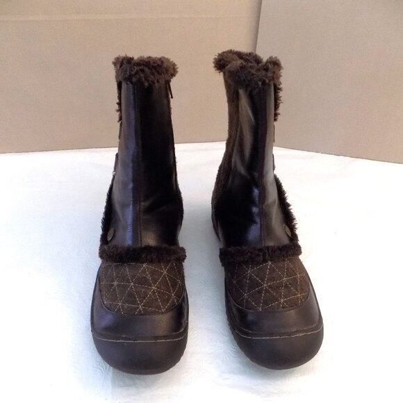 JBU Dark Brown Fur-Lined Ankle Boots - Picture 2 of 7